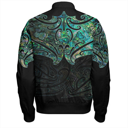 New Zealand Bomber Jacket Maori Papua Shell Pattern