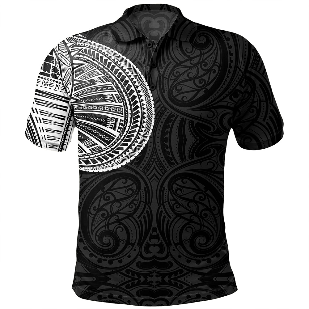 Samoa Tribal Maori Tattoo Roman Reigns Polo Shirt White