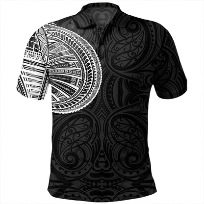Samoa Tribal Maori Tattoo Roman Reigns Polo Shirt White
