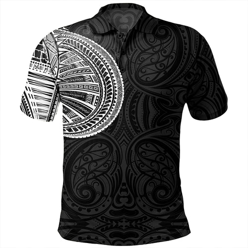 Samoa Tribal Maori Tattoo Roman Reigns Polo Shirt White