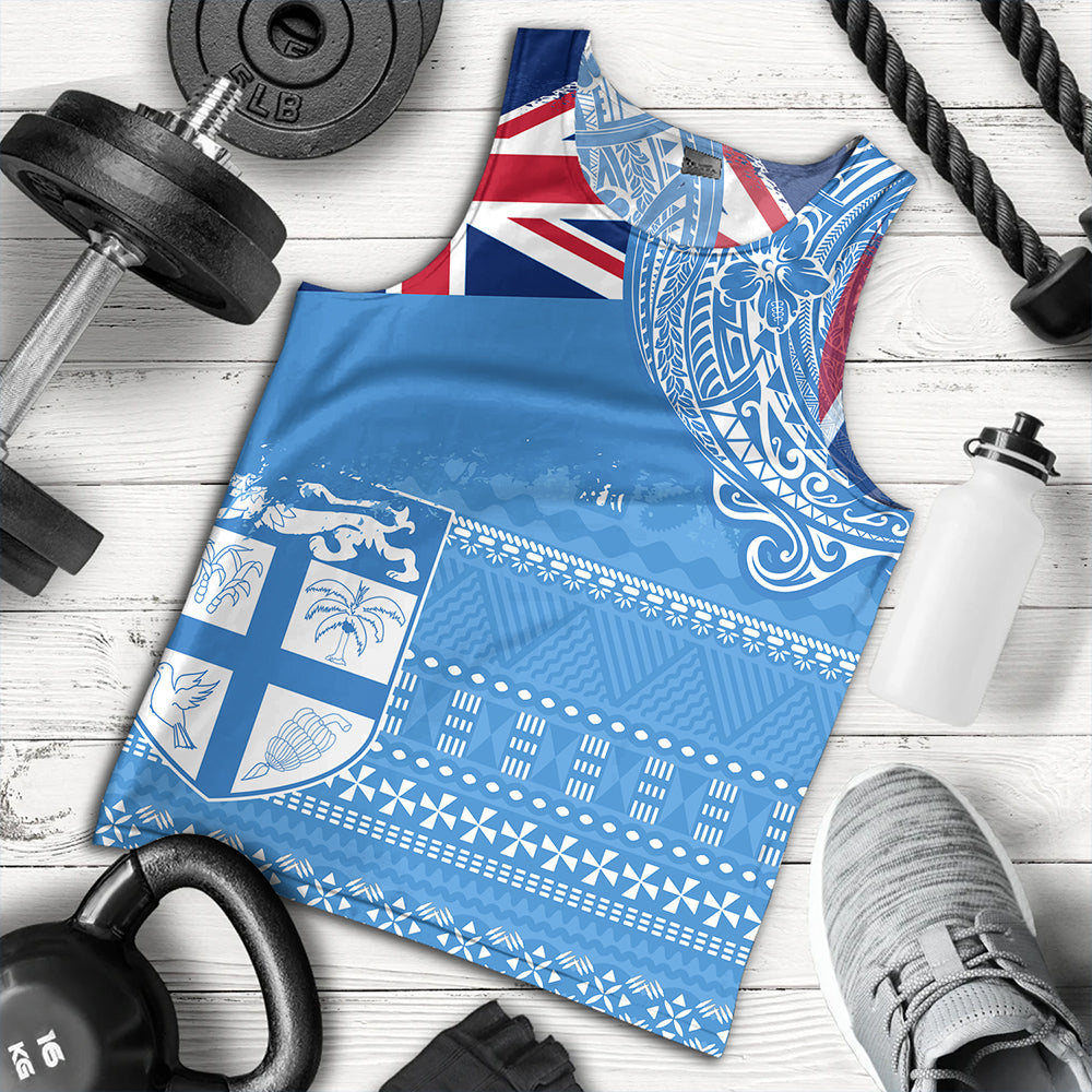 Fiji Tank Top Polynesian Flag With Coat Of Arms