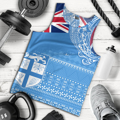 Fiji Tank Top Polynesian Flag With Coat Of Arms