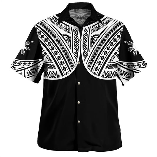 Philippines Hawaiian Shirt Sun Star Warrior Style White