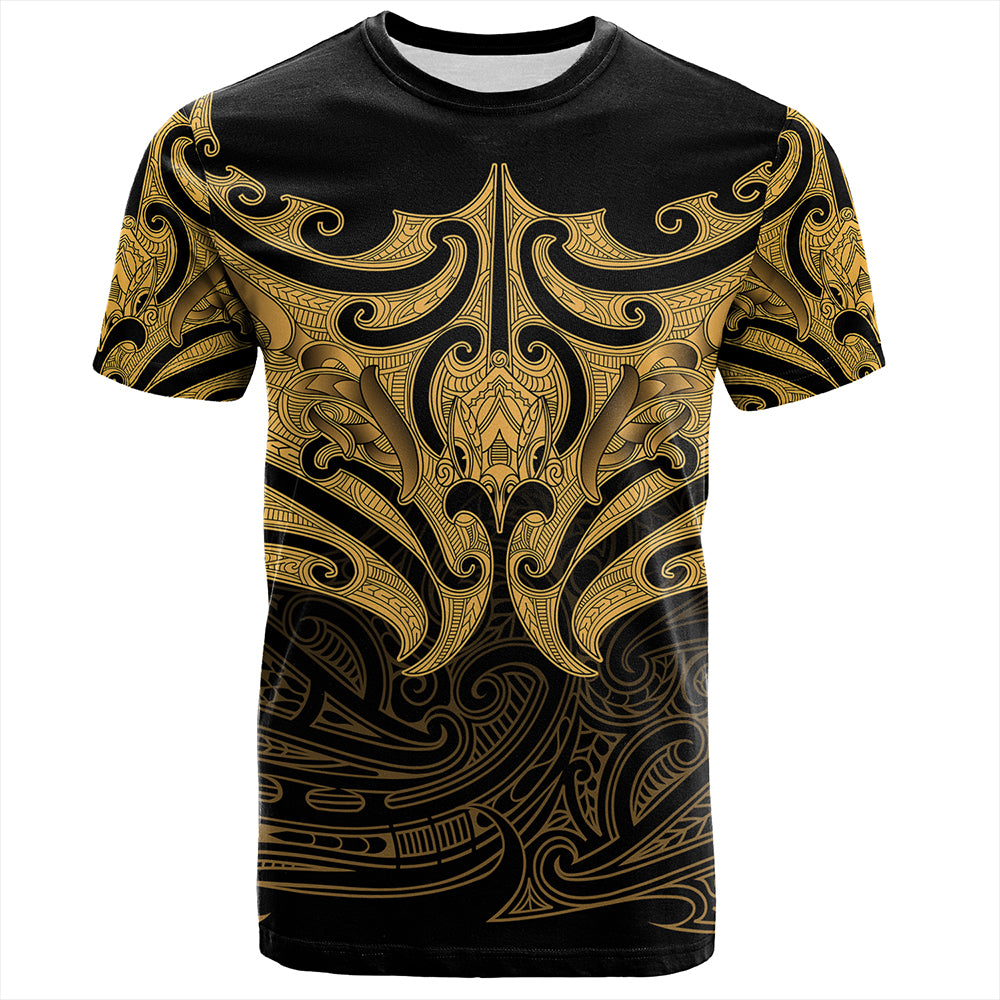 New Zealand T-Shirt Maori Gold Pattern