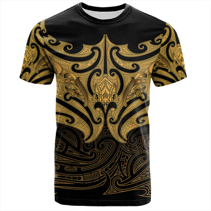 New Zealand T-Shirt Maori Gold Pattern