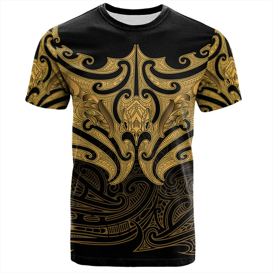 New Zealand T-Shirt Maori Gold Pattern