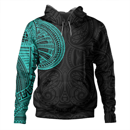 Samoa Tribal Maori Tattoo Roman Reigns Hoodie Turquoise