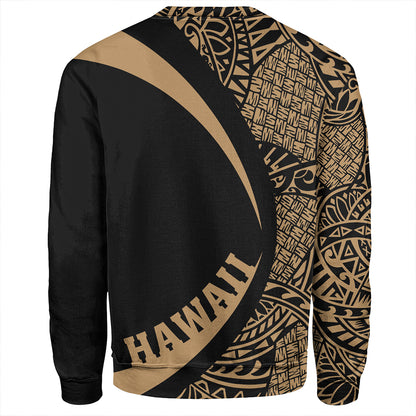 Tonga Sweatshirt Coat Of Arm Lauhala Gold Circle