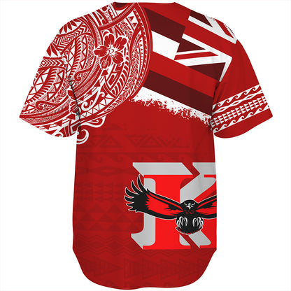 Hawaii Baseball Shirt Kauai High School With Crest Style