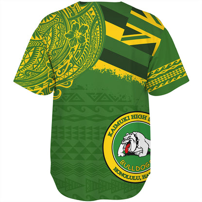 Hawaii Baseball Shirt Kaimuki High School With Crest Style