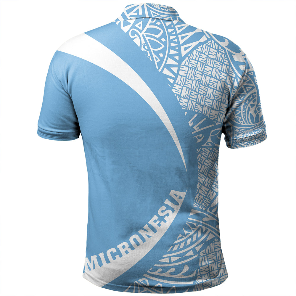 Federated States of Micronesia Polo Shirt Coat Of Arm Lauhala Circle