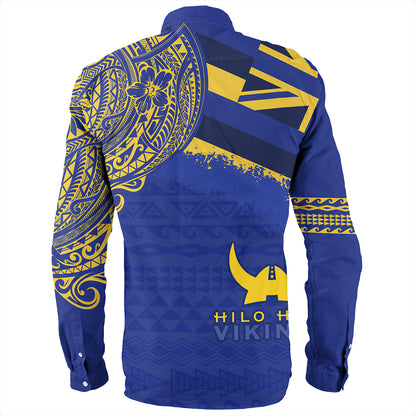 Hawaii Long Sleeve Shirt Hilo High School With Crest Style