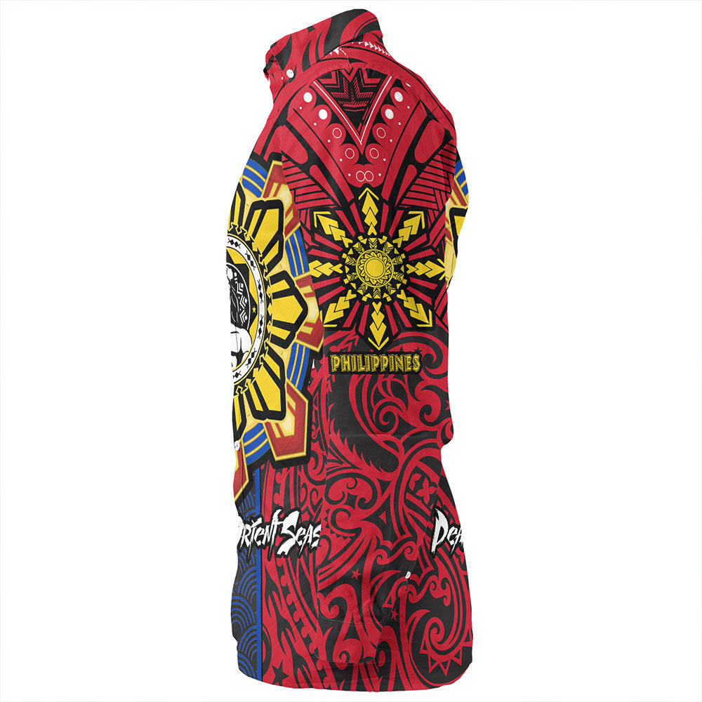 Philippines Long Sleeve Shirt The Story of Lapu-Lapu Pearl of the Orient Seas Tribal Pride