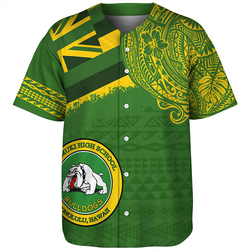 Hawaii Baseball Shirt Kaimuki High School With Crest Style