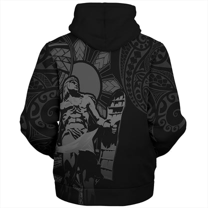 Philippines Sherpa Hoodie Lapu Lapu Sun Tribal In My Heart