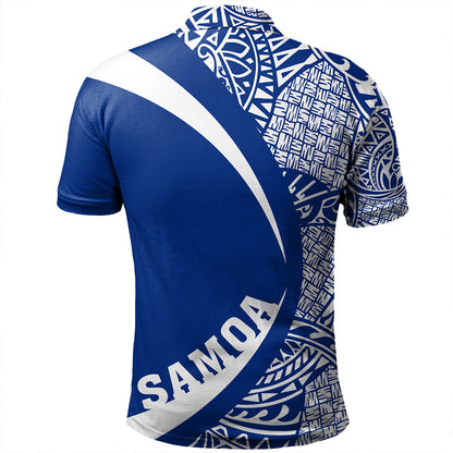 Samoa Polo Shirt Coat Of Arm Lauhala Rugby Circle