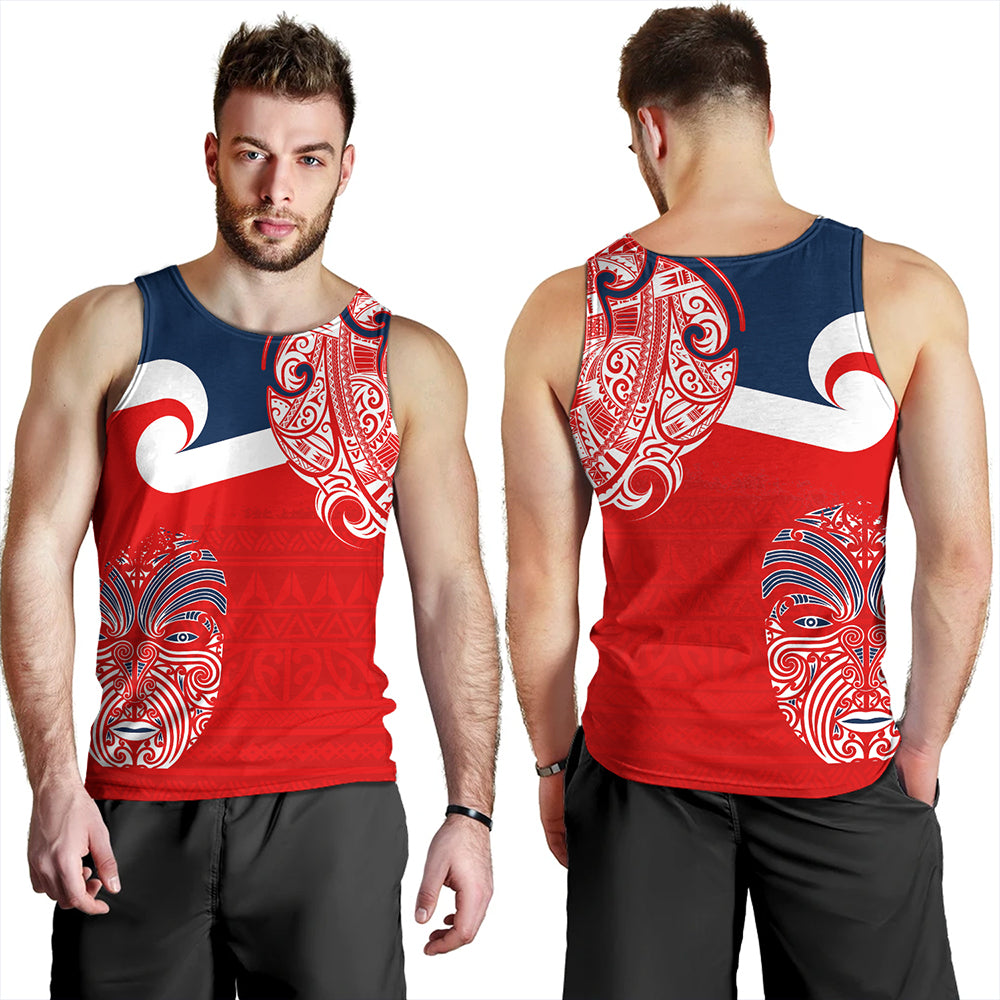 New Zealand Tank Top Tino Rangatiratanga Maori Mask