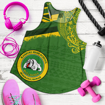 Hawaii Women Tank Kaimuki High School With Crest Style