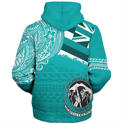Hawaii Sherpa Hoodie King Kekaulike High School With Crest Style
