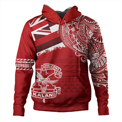 Hawaii Hoodie Kalani High School With Crest Style