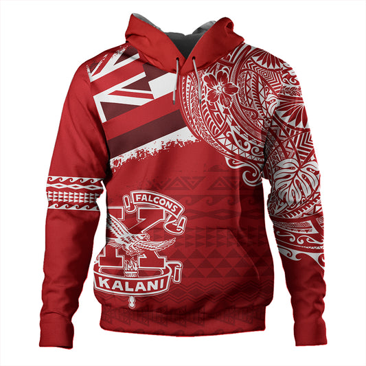 Hawaii Hoodie Kalani High School With Crest Style