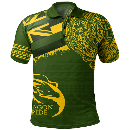 Hawaii Polo Shirt Honoka'a High And Intermediate School With Crest Style