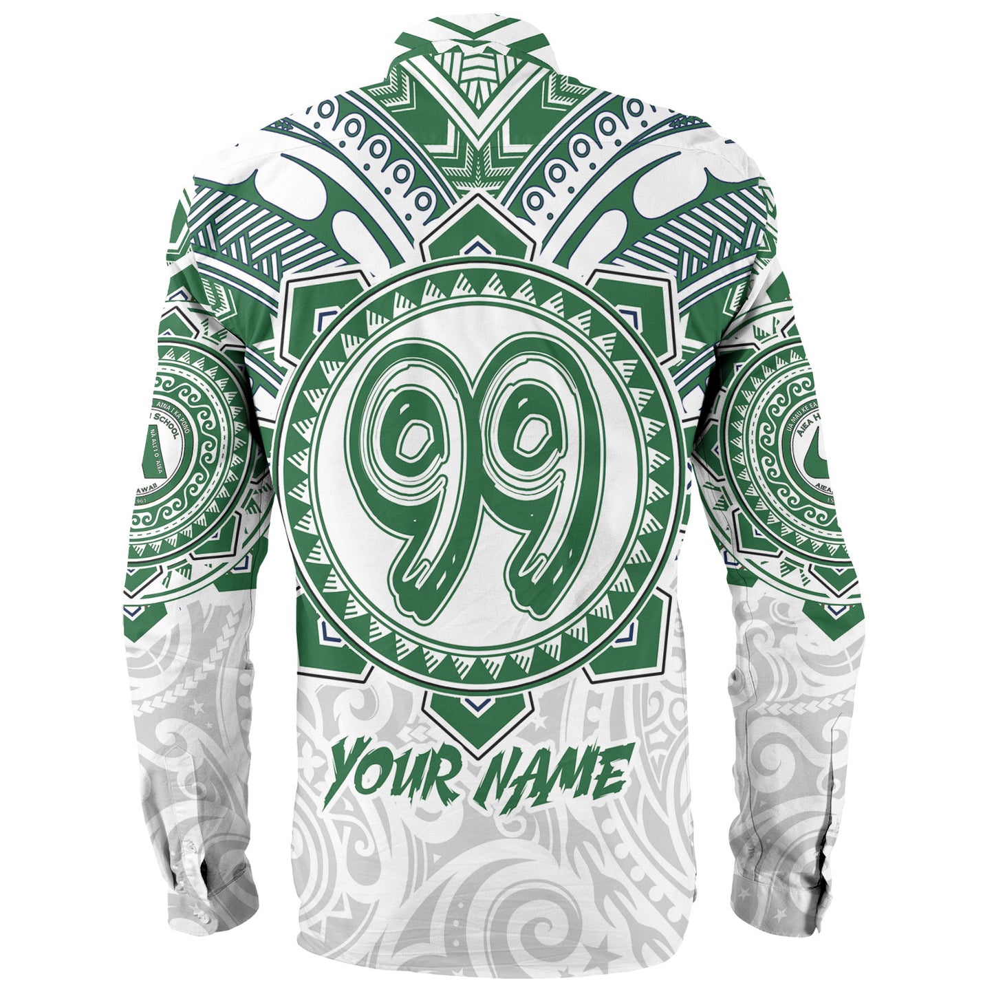 Hawaii Long Sleeve Shirt Custom Aiea High School Home Of The Na Ali'i Tribal Style