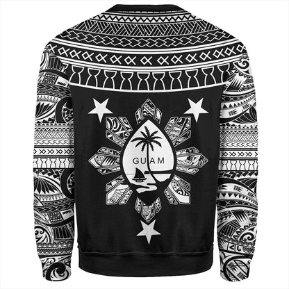 Guam Seal With Philippines Filipinos Sun Sweatshirt Tribal Island