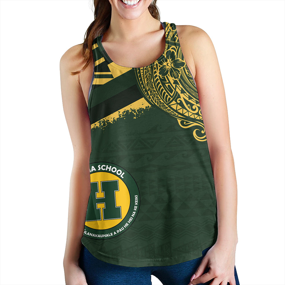 Hawaii Women Tank Hana High And Elementary School With Crest Style