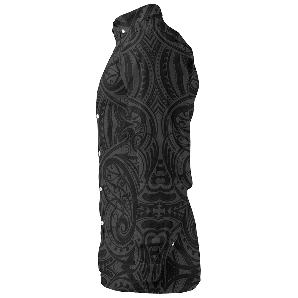 Samoa Tribal Maori Tattoo Roman Reigns Long Sleeve Shirt Turquoise