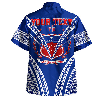 Samoa Hawaiian Shirt Custom Polynesian Tribal Crest Design