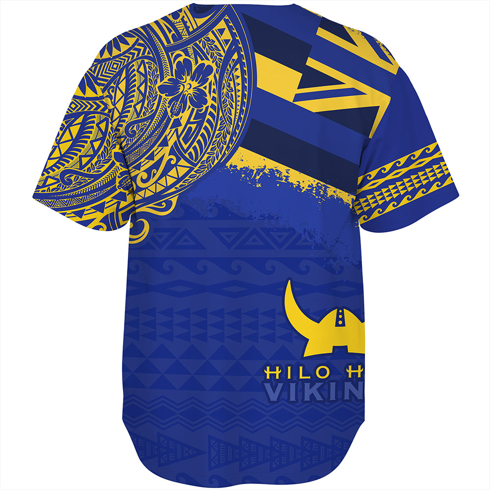 Hawaii Baseball Shirt Hilo High School With Crest Style