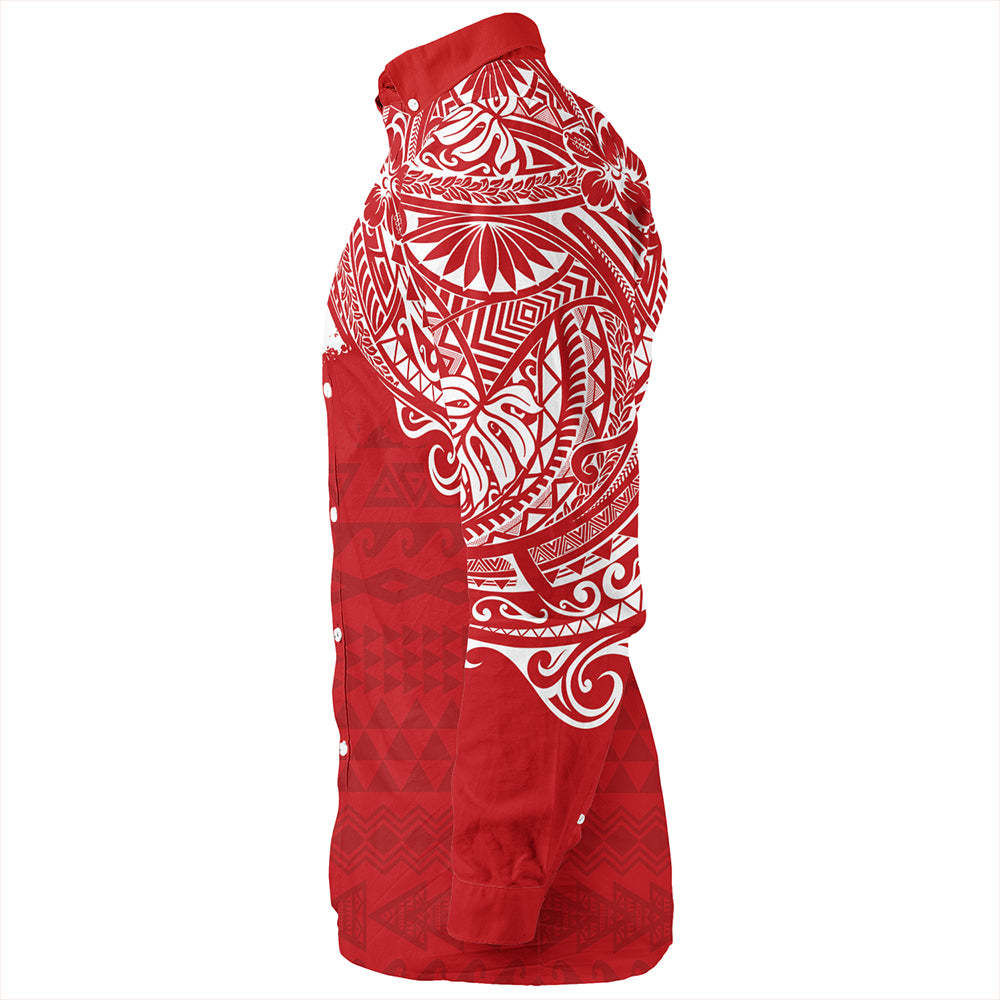 Hawaii Long Sleeve Shirt Kahuku High And Intermediate School With Crest Style