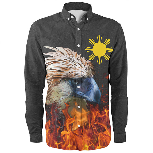 Philippines Long Sleeve Shirt Eagle Fire Style