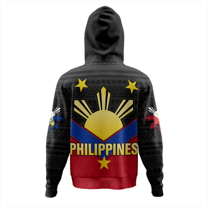 Philippines Hoodie Custom - Philippines Sun Star Sport Style Polynesian