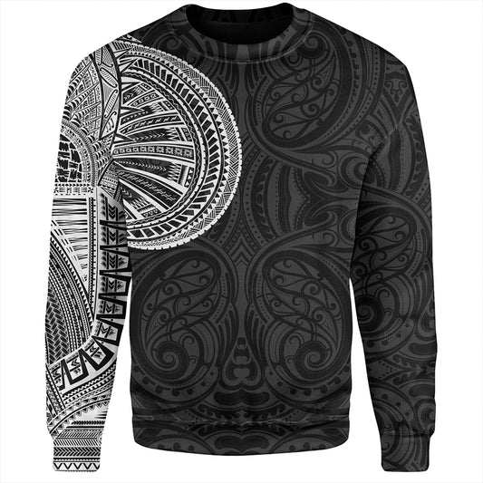 Samoa Tribal Maori Tattoo Roman Reigns Sweatshirt White