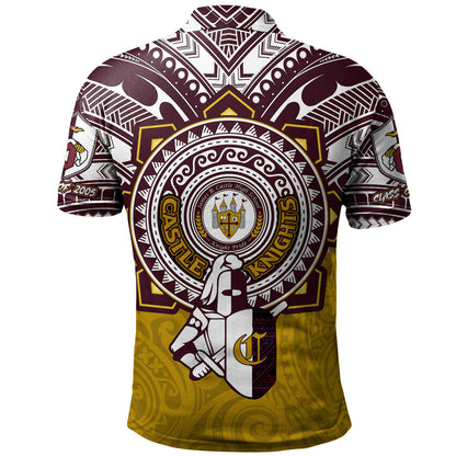 Hawaii Polo Shirt Custom James B. Castle High School Super Castle Knights Tribal Style