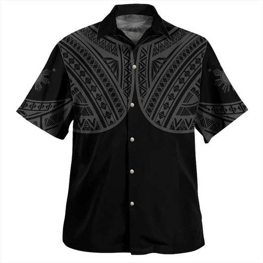 Philippines Hawaiian Shirt Sun Star Warrior Style Gray