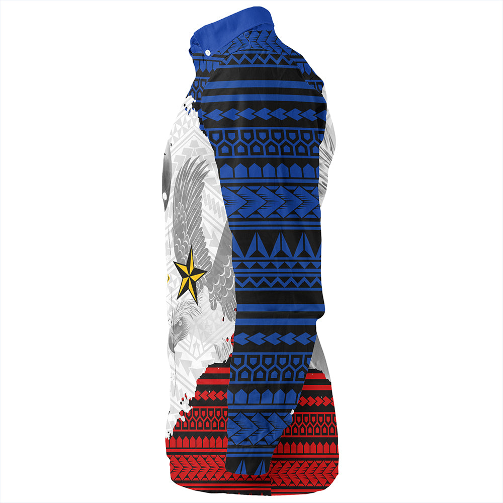 Philippines Long Sleeve Shirt Eagles Filipino Sun Flag Grunge Style