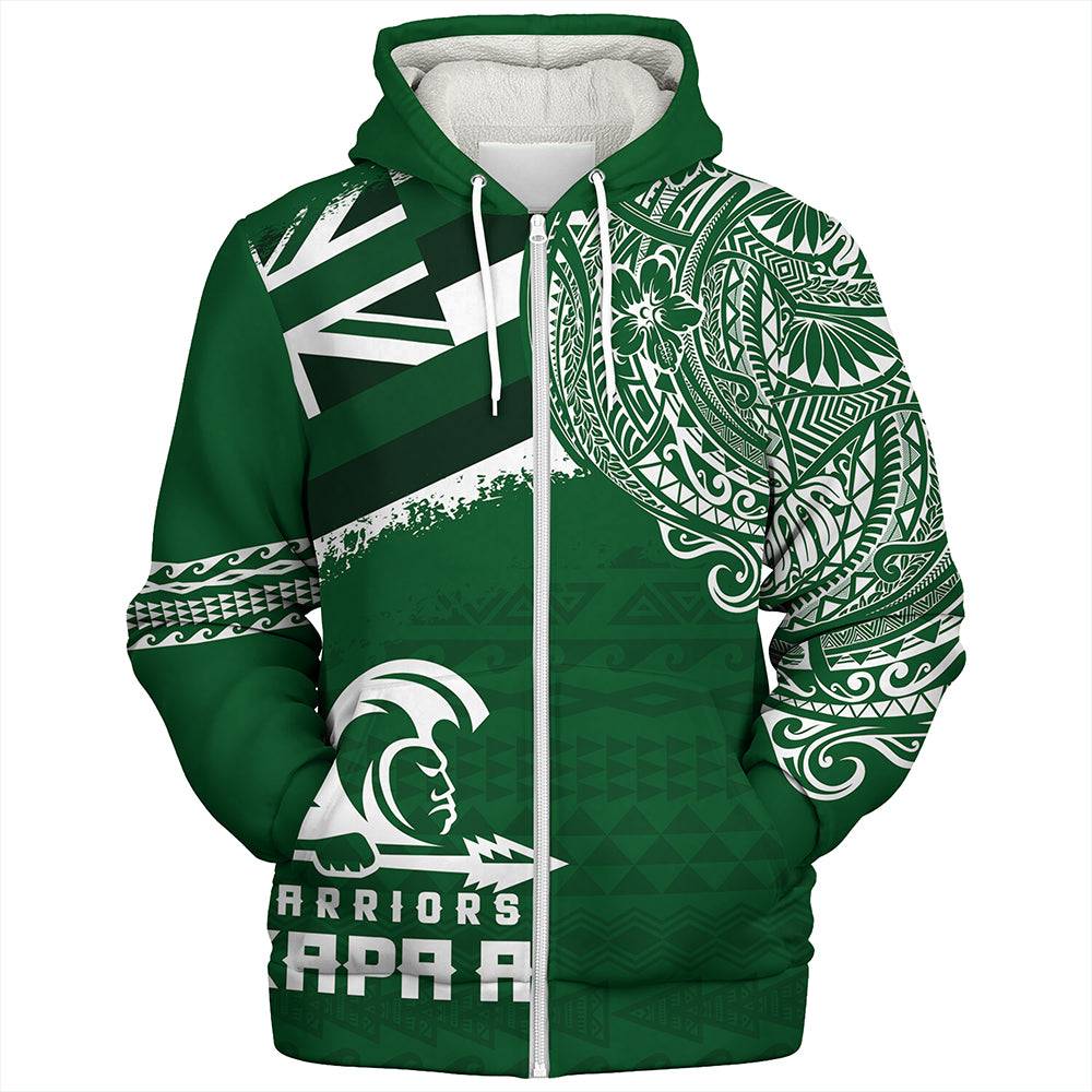 Hawaii Sherpa Hoodie Kapaa High School With Crest Style