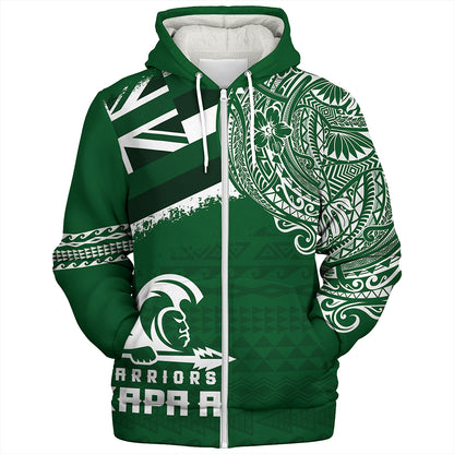 Hawaii Sherpa Hoodie Kapaa High School With Crest Style