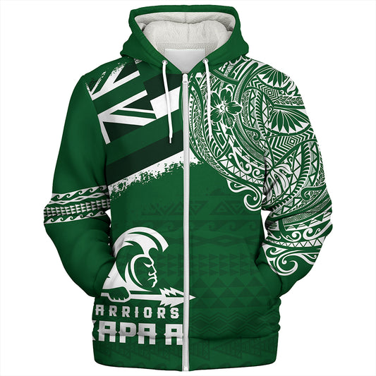 Hawaii Sherpa Hoodie Kapaa High School With Crest Style