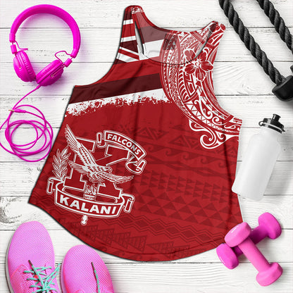Hawaii Women Tank Kalani High School With Crest Style