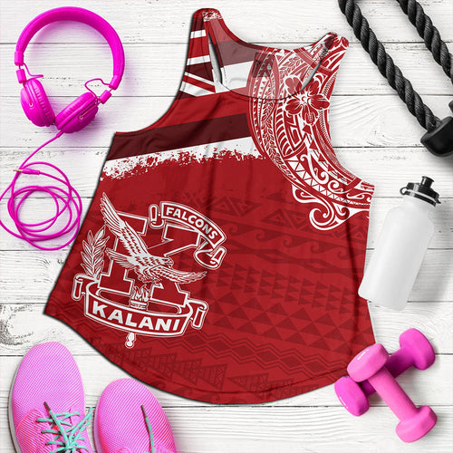 Hawaii Women Tank Kalani High School With Crest Style