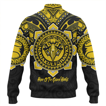 Hawaii Baseball Jacket Custom Nanakuli High & Intermediate School Home Of Golden Hawks Tribal Style