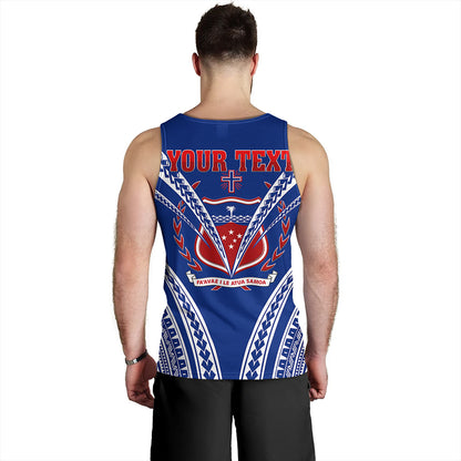 Samoa Tank Top Custom Polynesian Tribal Crest Design