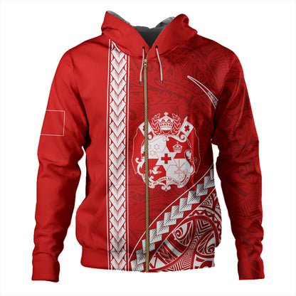 Tonga Hoodie Tribal Polynesian Coat Of Arms