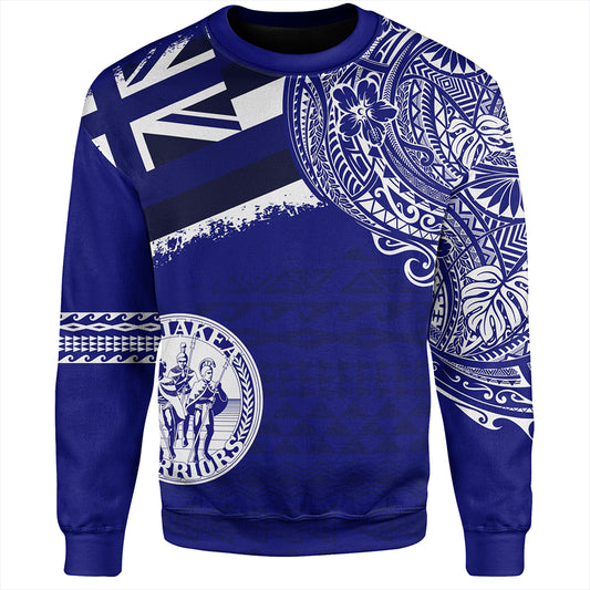 Hawaii Sweatshirt Waiakea High School With Crest Style