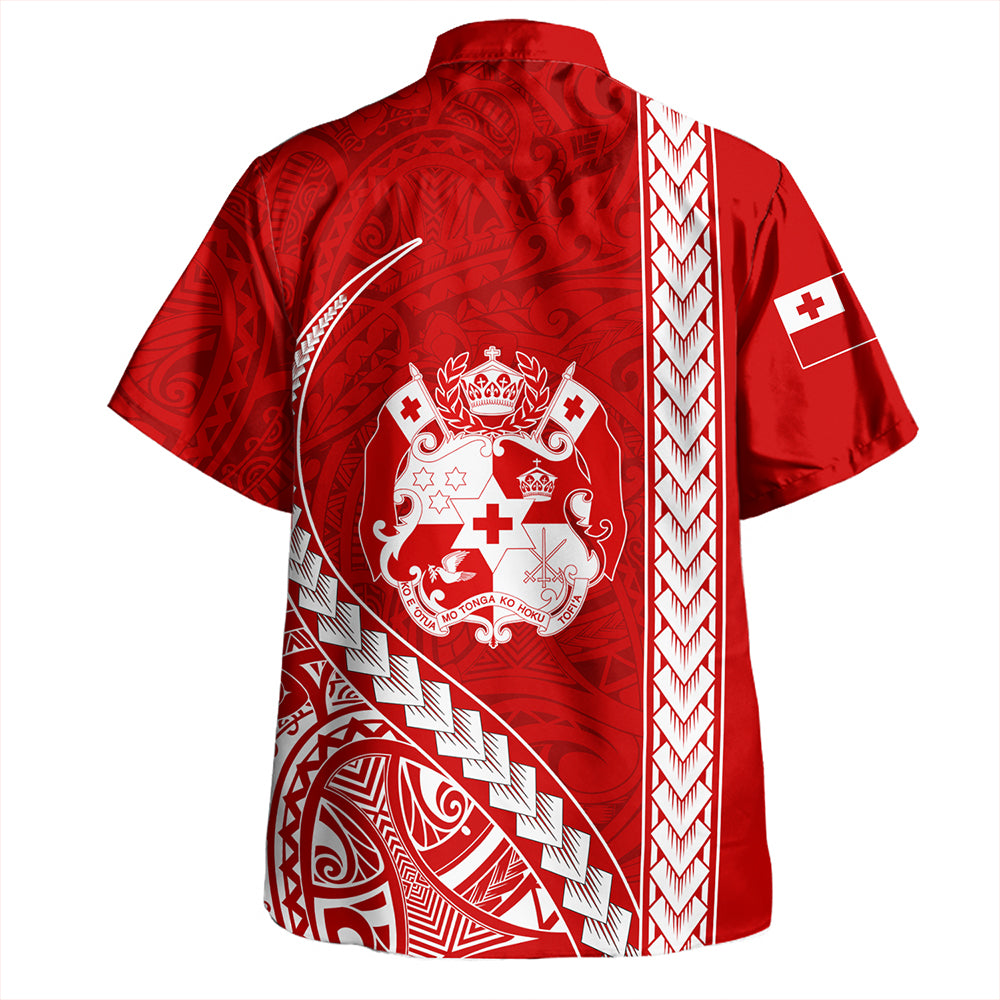 Tonga Hawaiian Shirt Tribal Polynesian Coat Of Arms