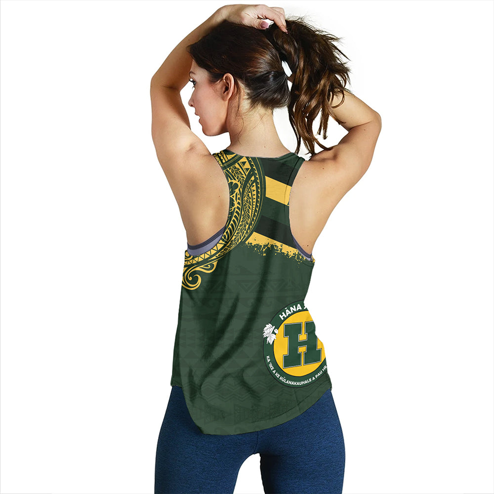 Hawaii Women Tank Hana High And Elementary School With Crest Style